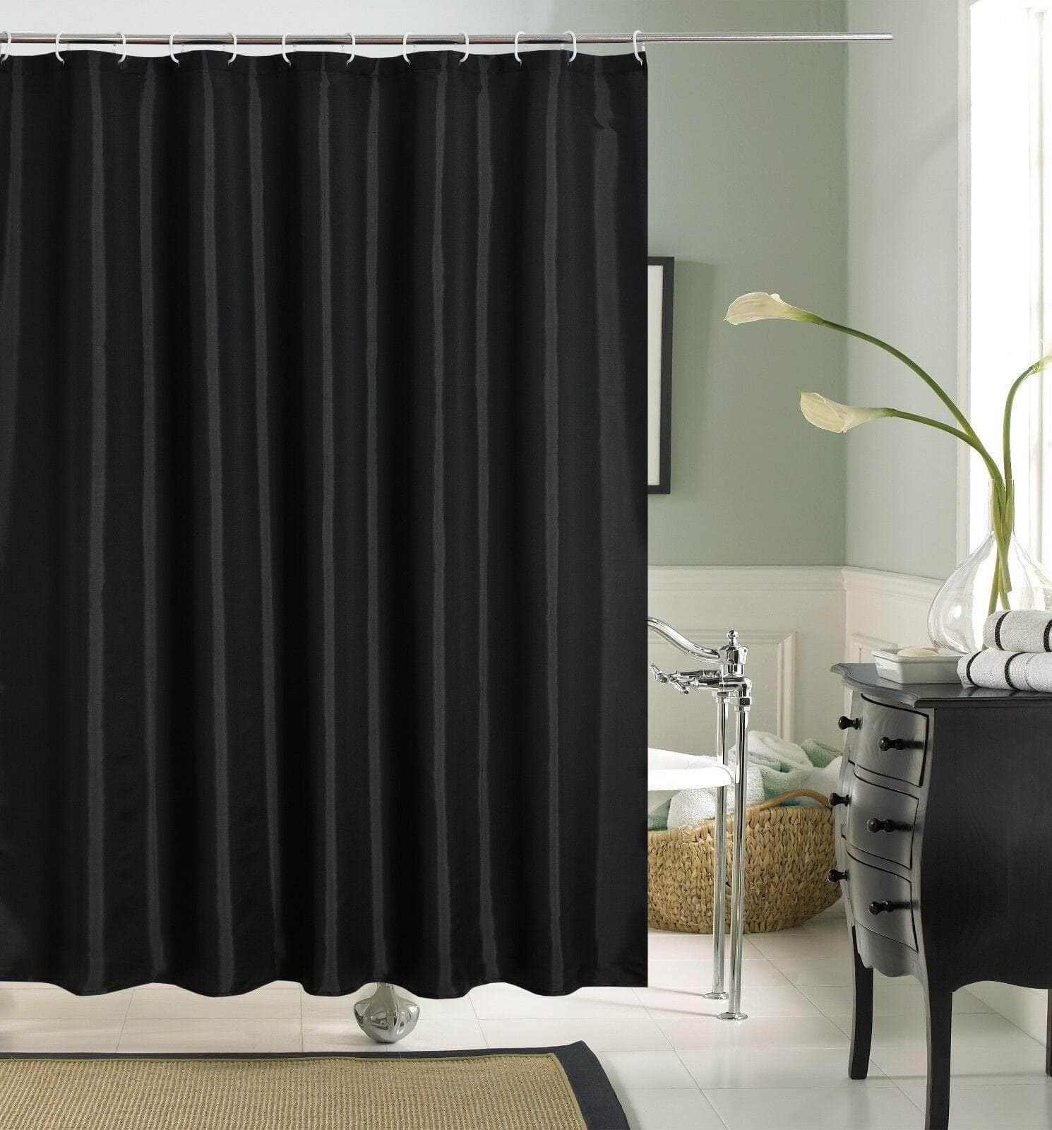 Shower Curtain Bathroom Curtain Water Resistant with Hooks