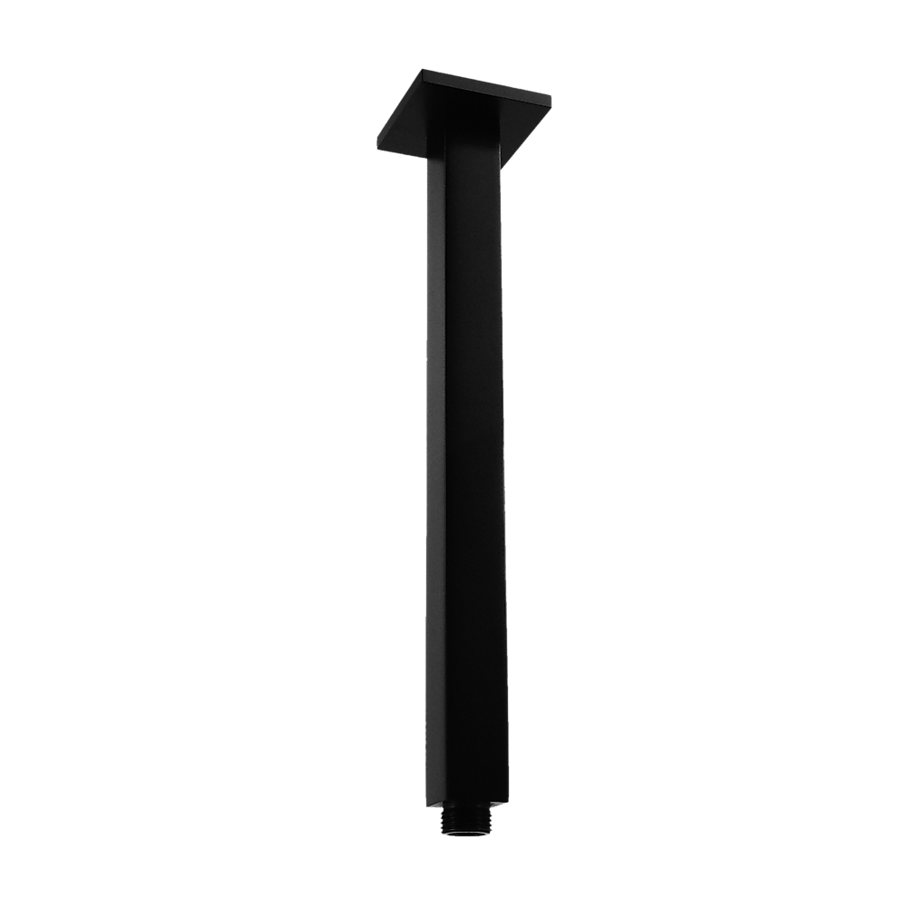 Shower Head Arm Wall Connector Electroplated Matte Black Finish