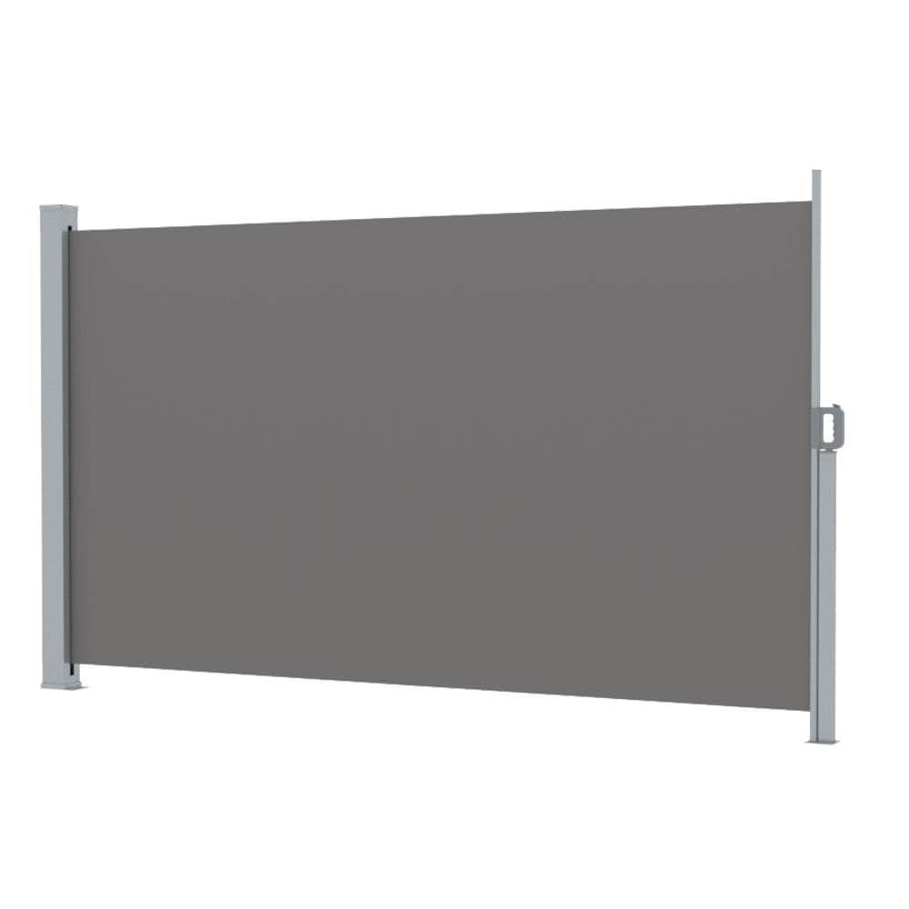 Side Awning Sun Shade Outdoor Retractable Privacy Screen 1.8X3M Grey