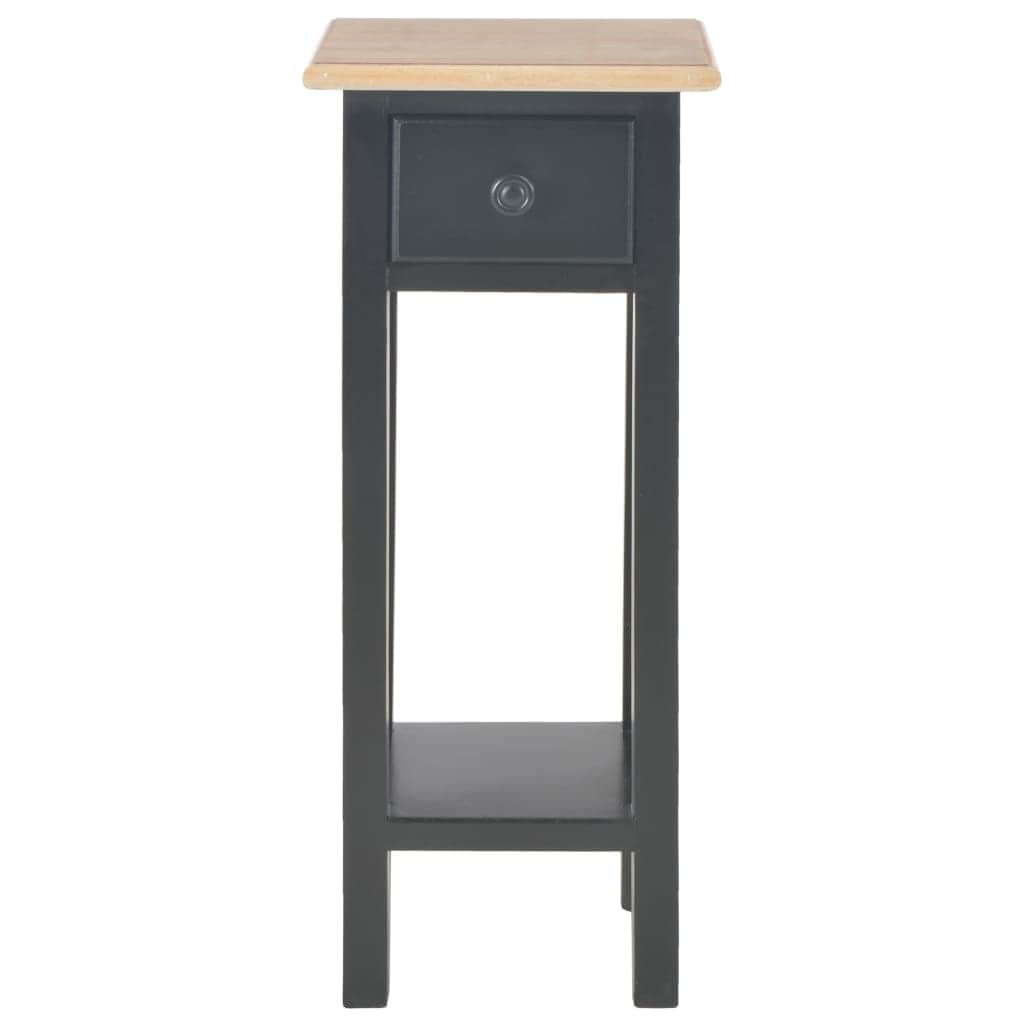 Side Table Black Wood