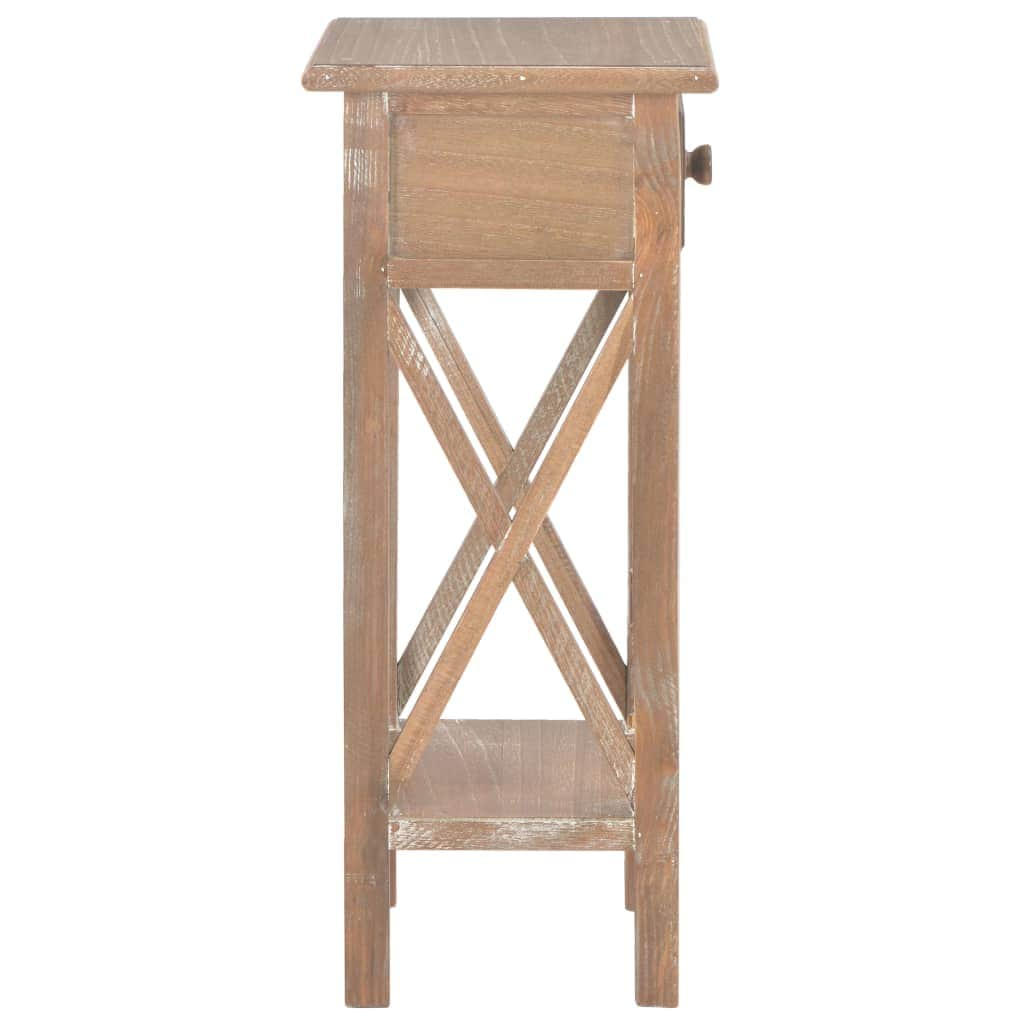 Side Table Brown Wood