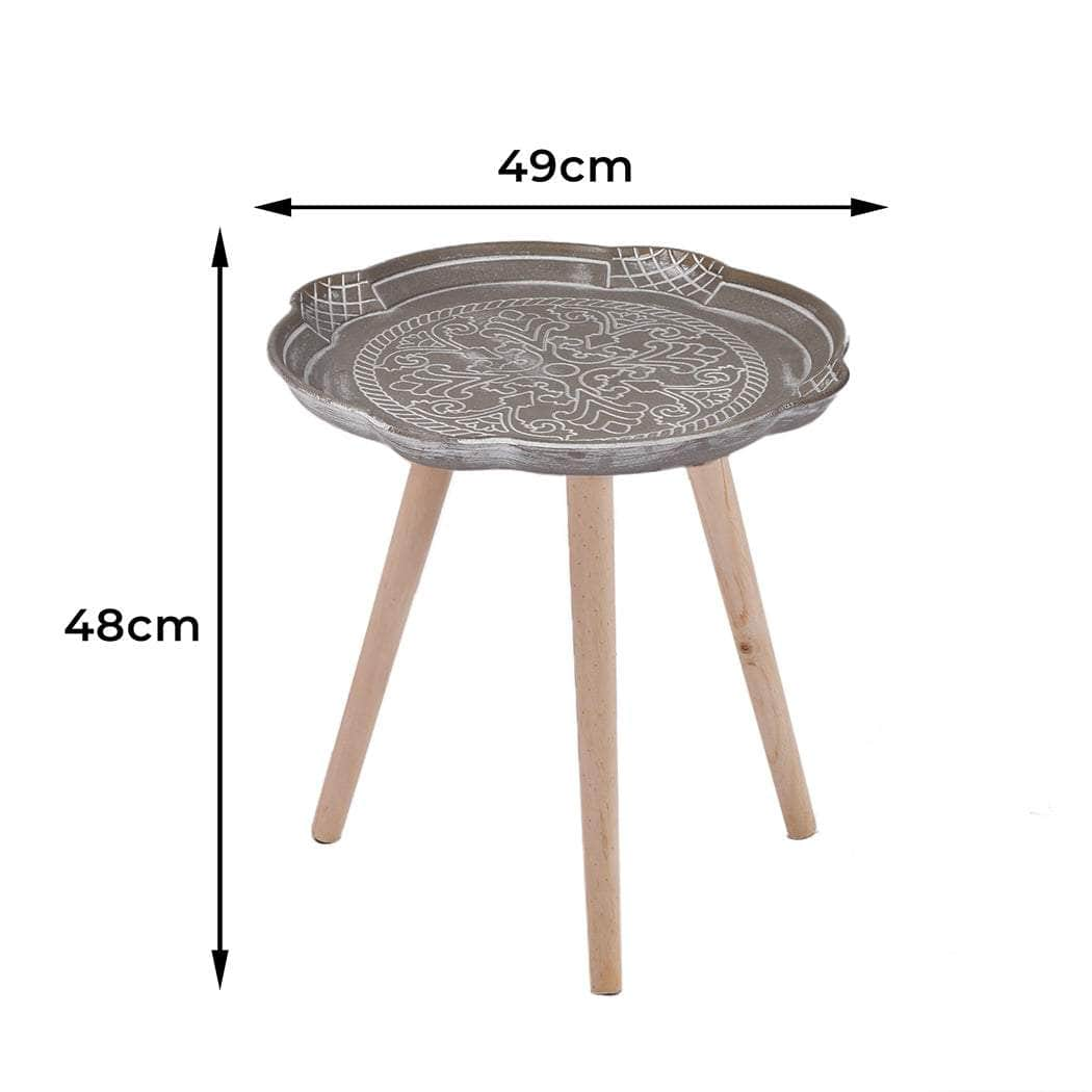 Side Table Coffee Bedside End Cement