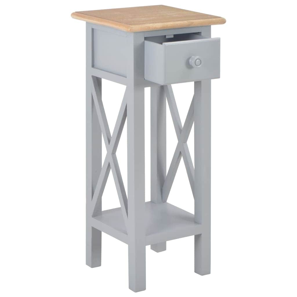 Side Table Grey Wood