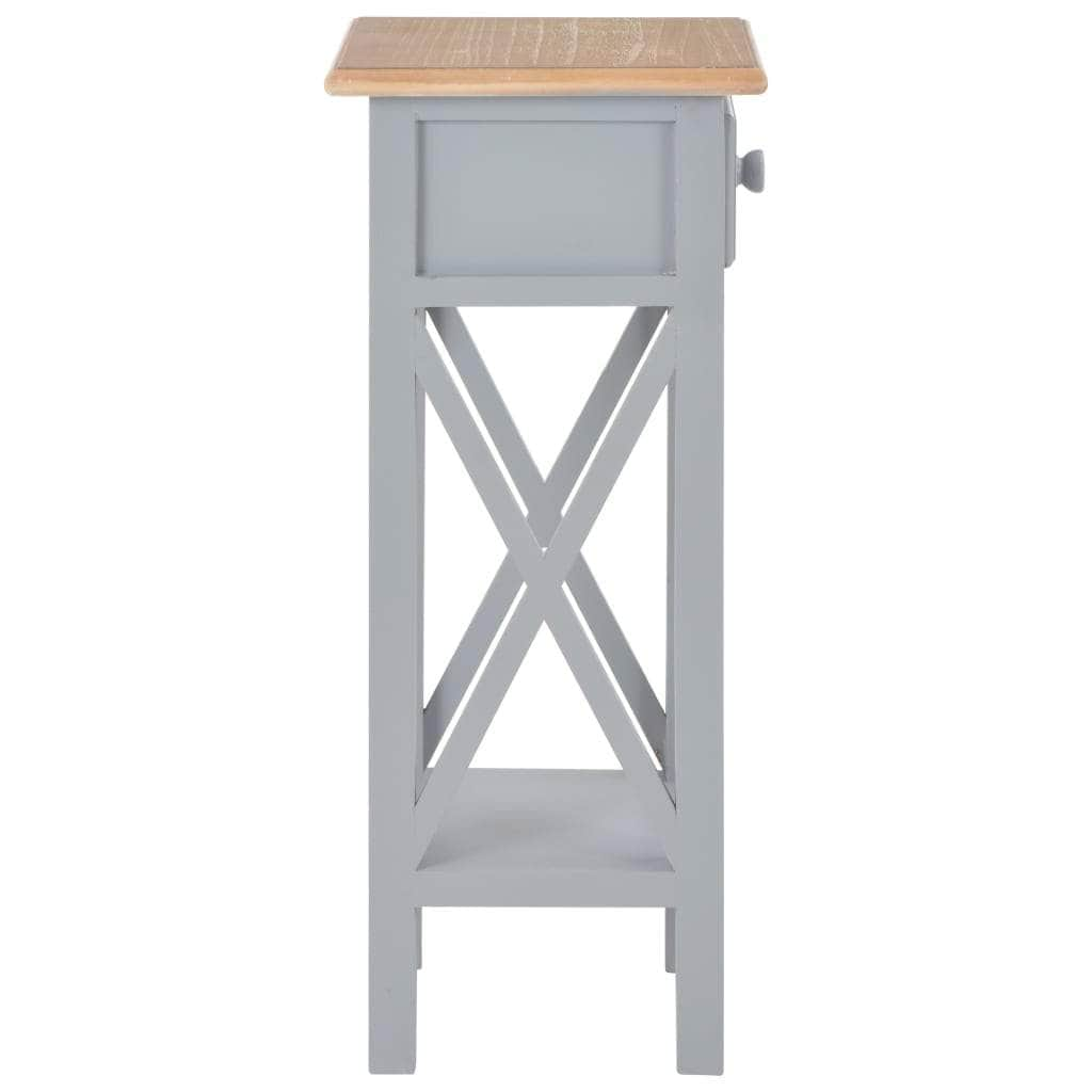 Side Table Grey Wood