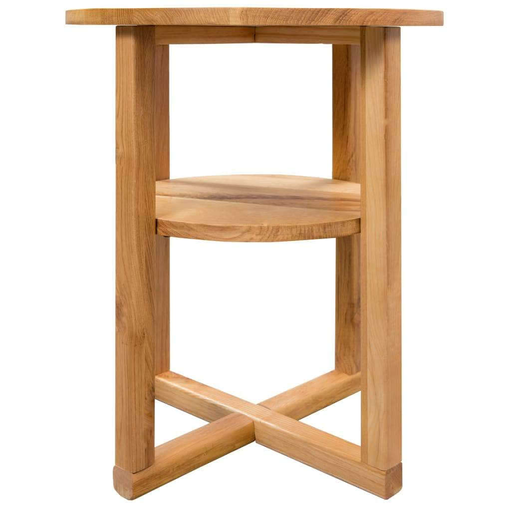 Side Table Solid Oak Wood