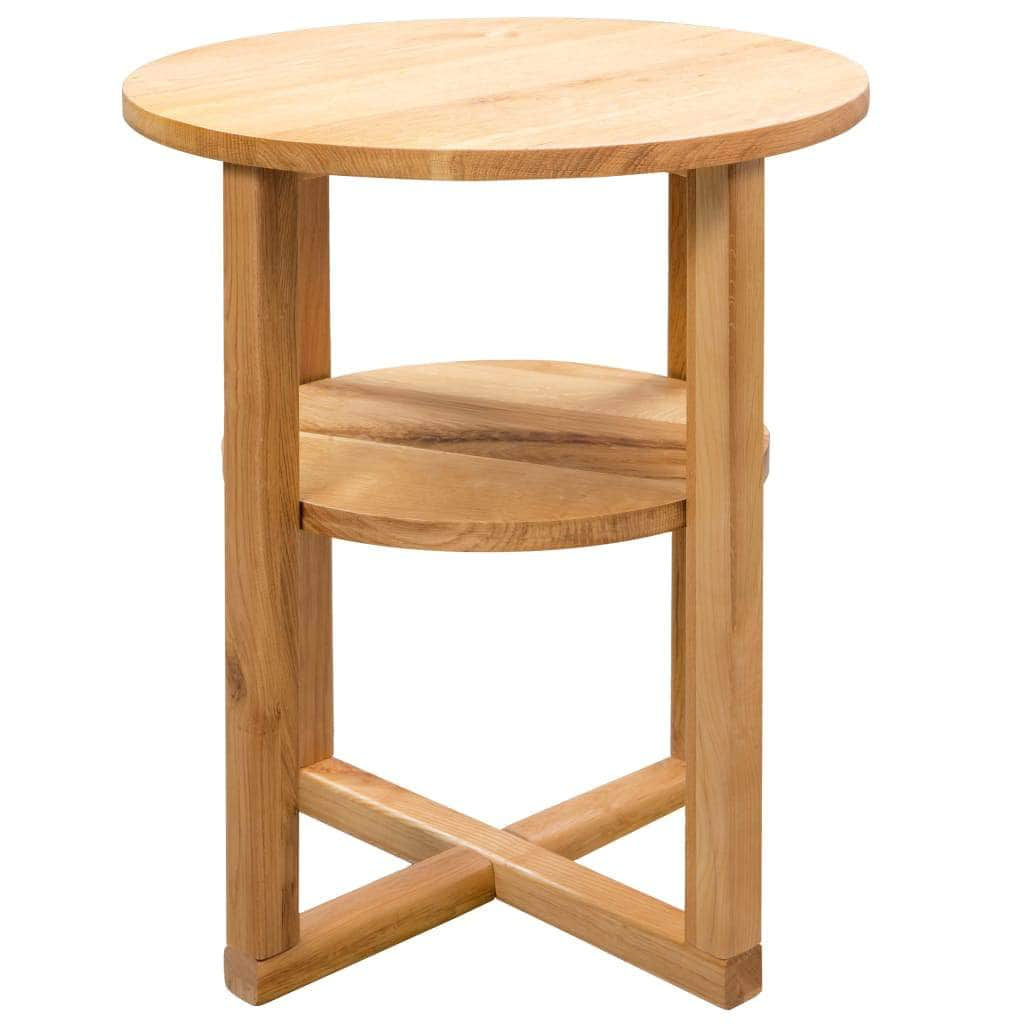 Side Table Solid Oak Wood