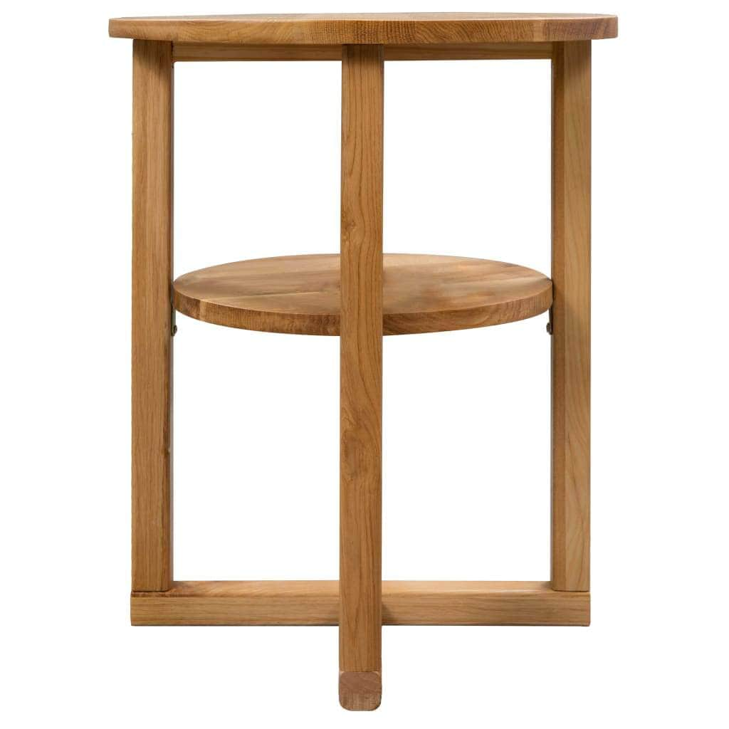 Side Table Solid Oak Wood