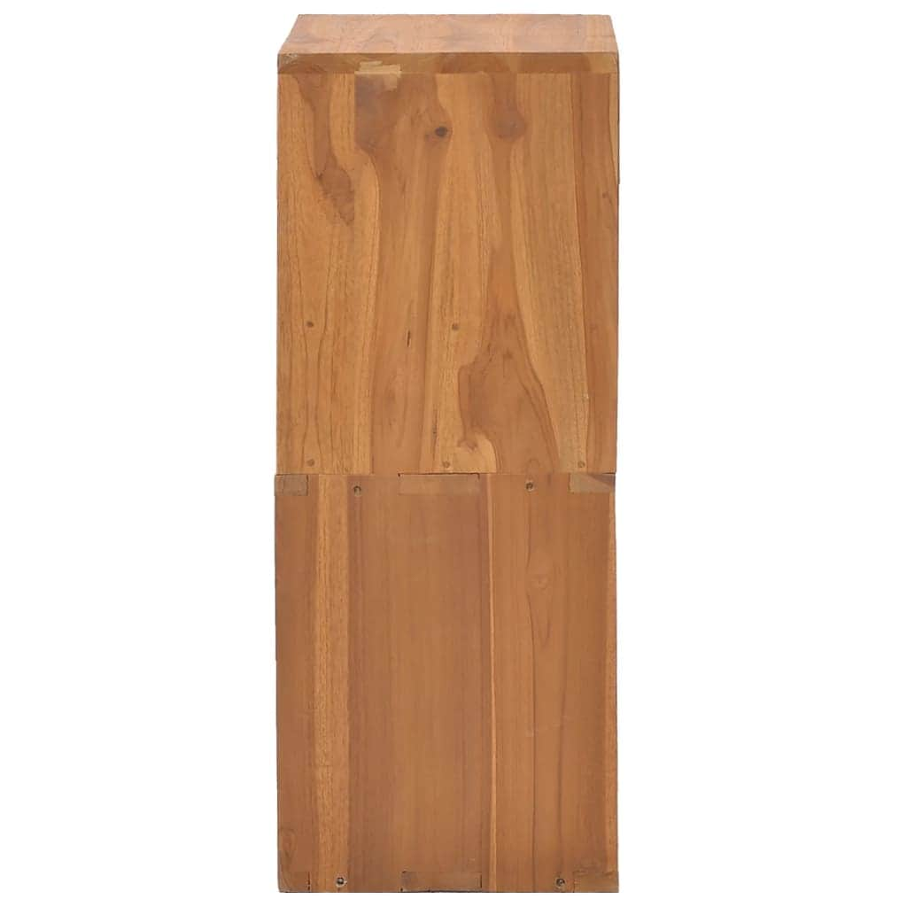 Side Table Storage Cabinet Solid Teak Wood