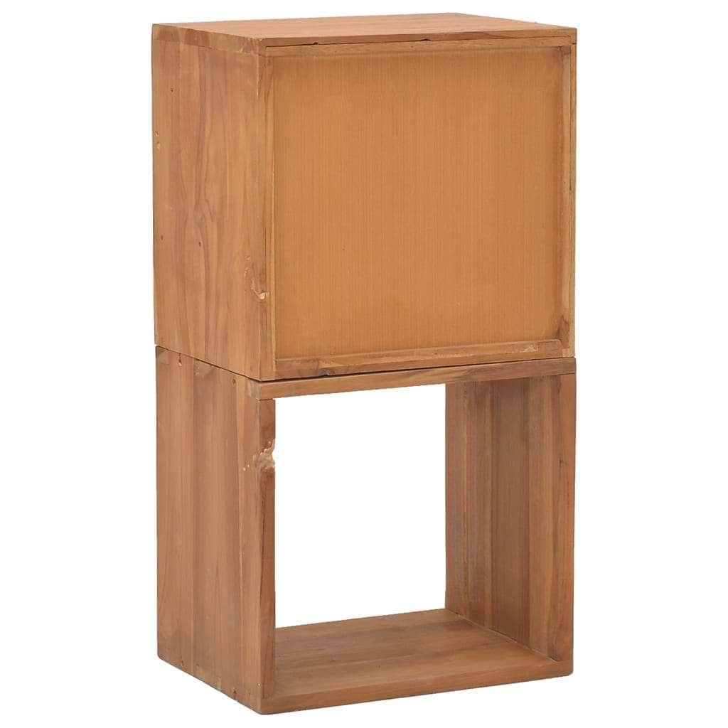 Side Table Storage Cabinet Solid Teak Wood