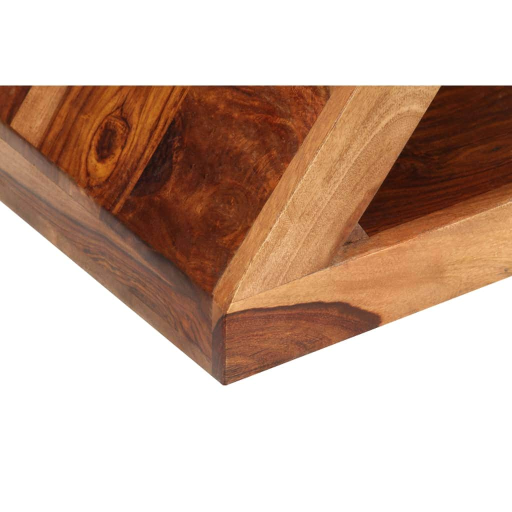 Side Table Z-shaped Solid Sheesham Wood