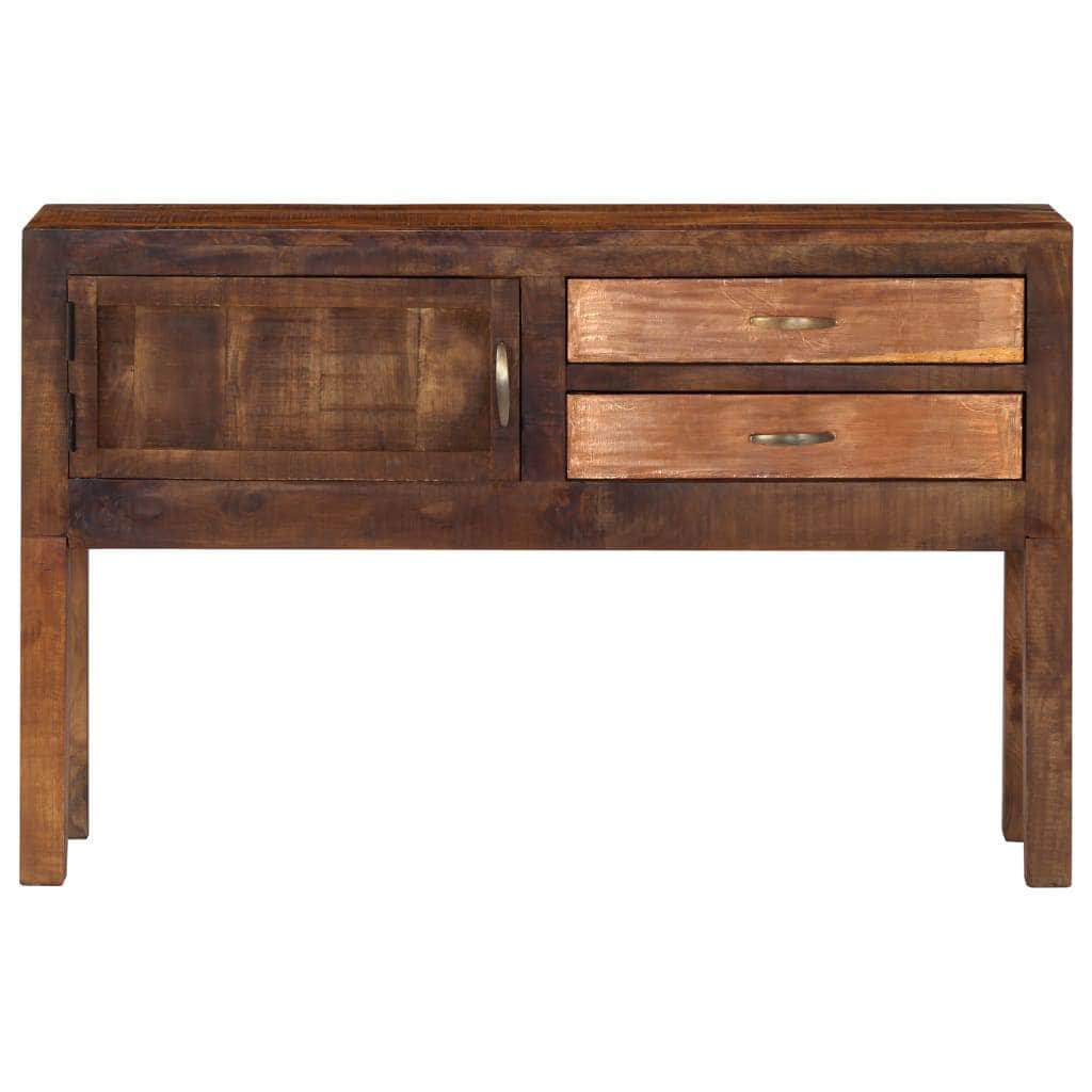 Sideboard 2 Drawers Storage Solid Mango Wood