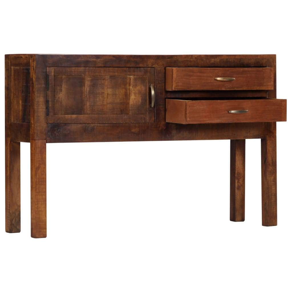 Sideboard 2 Drawers Storage Solid Mango Wood