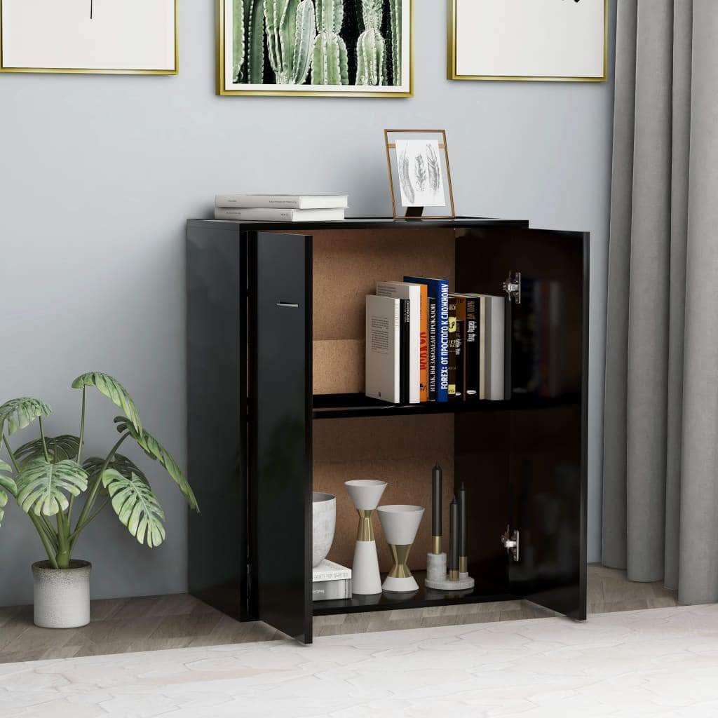 Sideboard  Black Chipboard