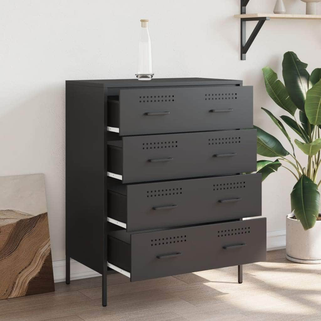 Sideboard Black Steel