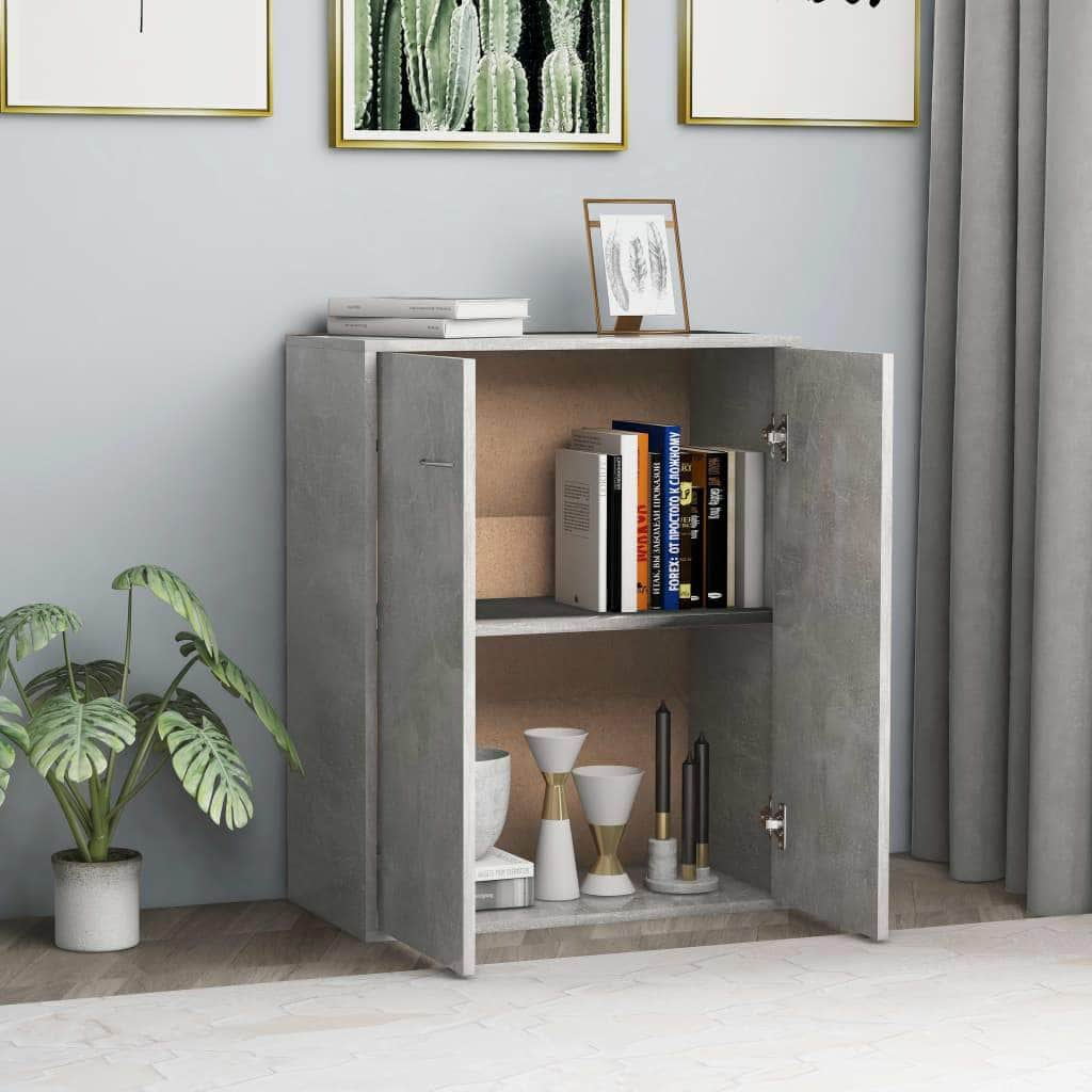 Sideboard Concrete  Grey  Chipboard