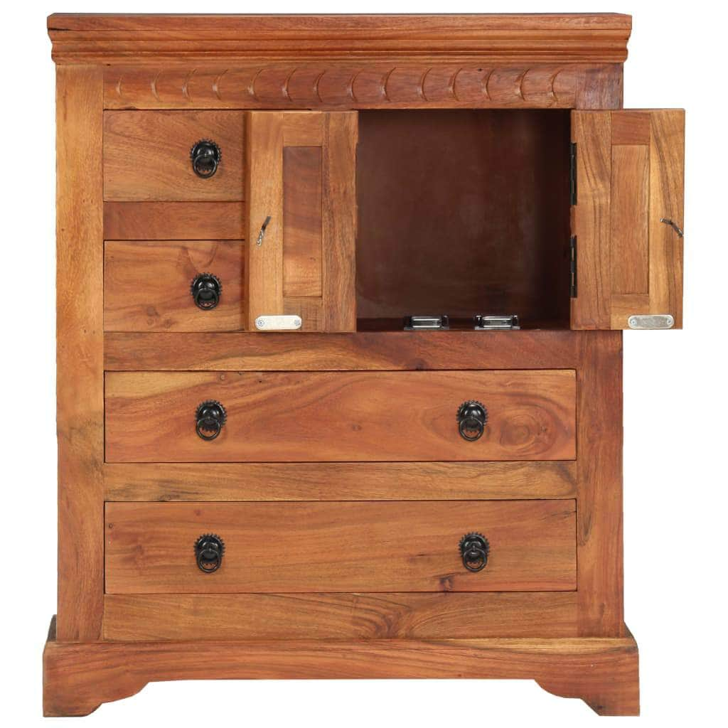 Sideboard Storage Solid Acacia Wood