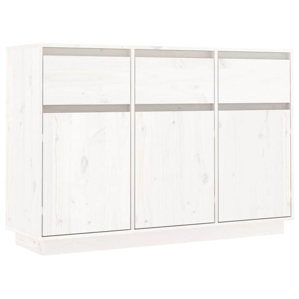 Sideboard White Solid Wood Pine