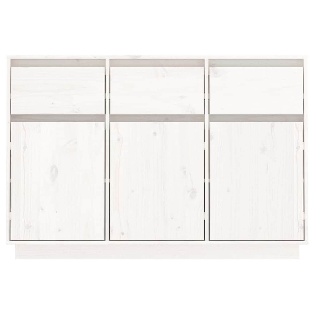 Sideboard White Solid Wood Pine