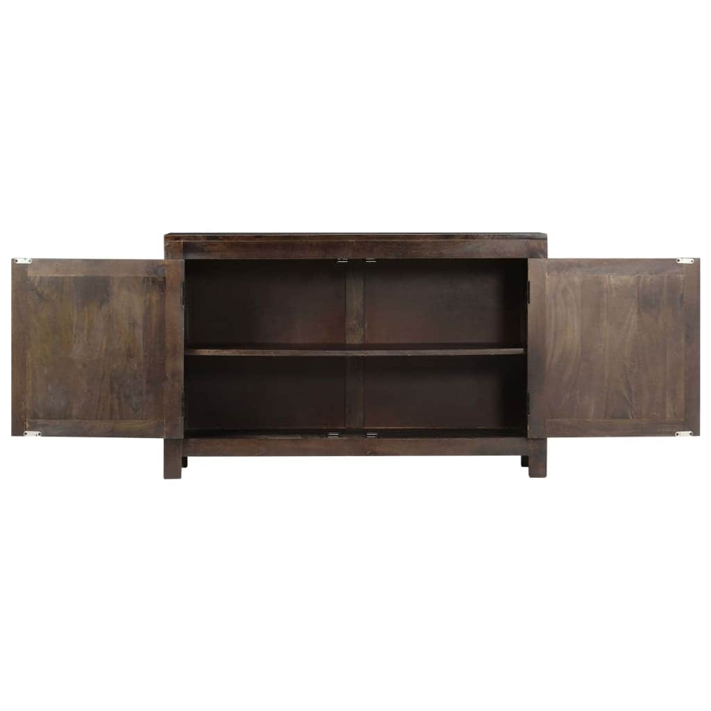 Sideboard with Carved Design Solid Mango Wood