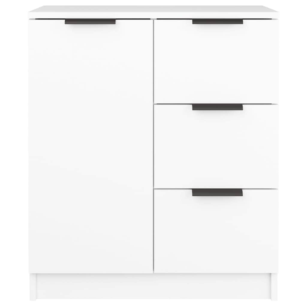 Sideboards 2 pcs White Engineered Wood