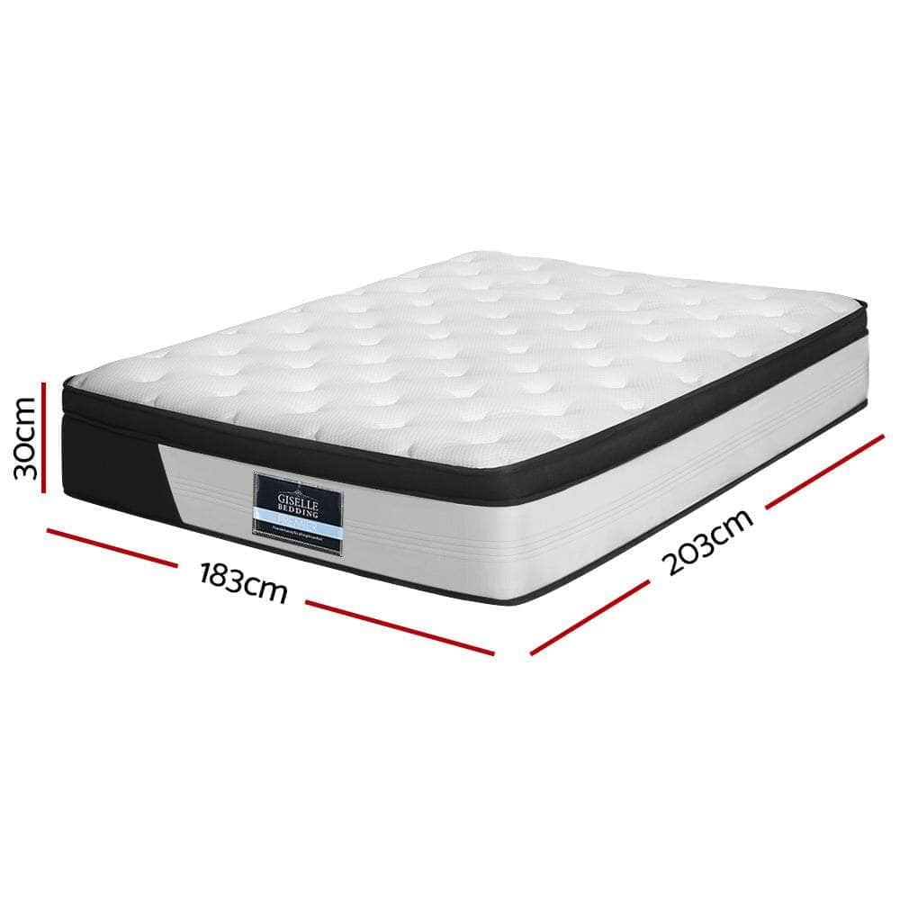 Simple Deals 30cm Mattress Euro Top Double/Queen/King