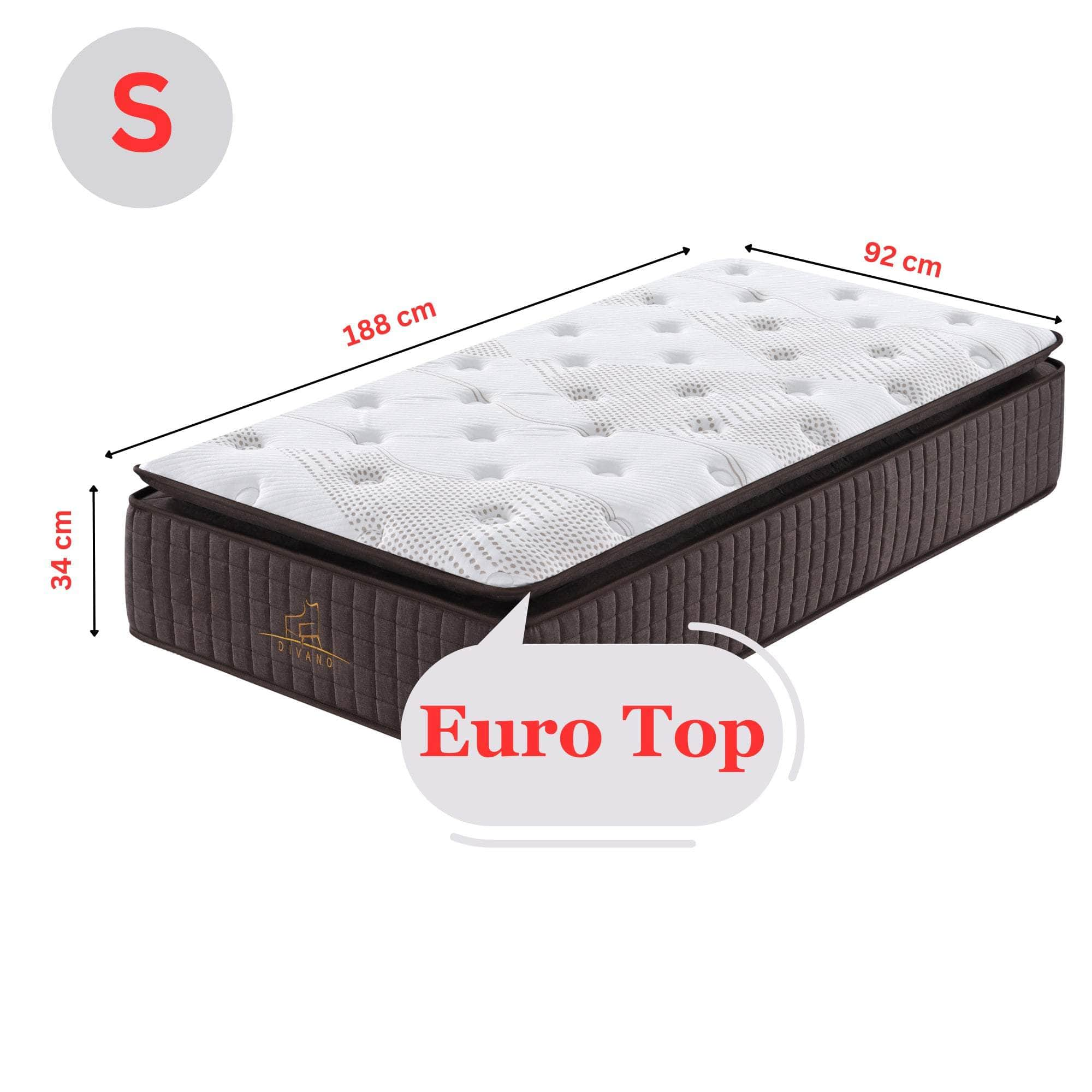 Simple Deals 7 Zones Pocket Spring Premium Medium Feel 34Cm Mattress