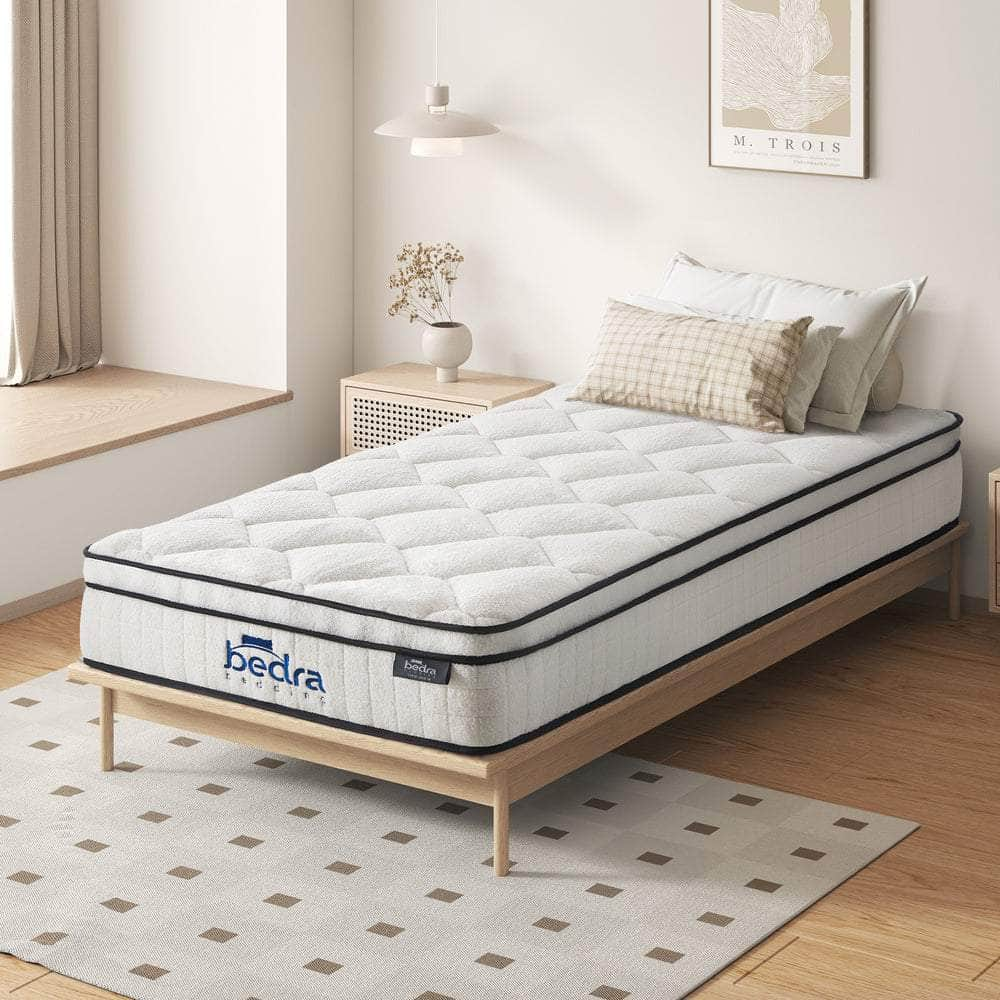 Simple Deals Boucle Mattress Memory Foam Pocket Spring Euro Top