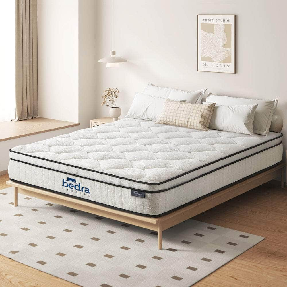 Simple Deals Boucle Mattress Memory Foam Pocket Spring Euro Top