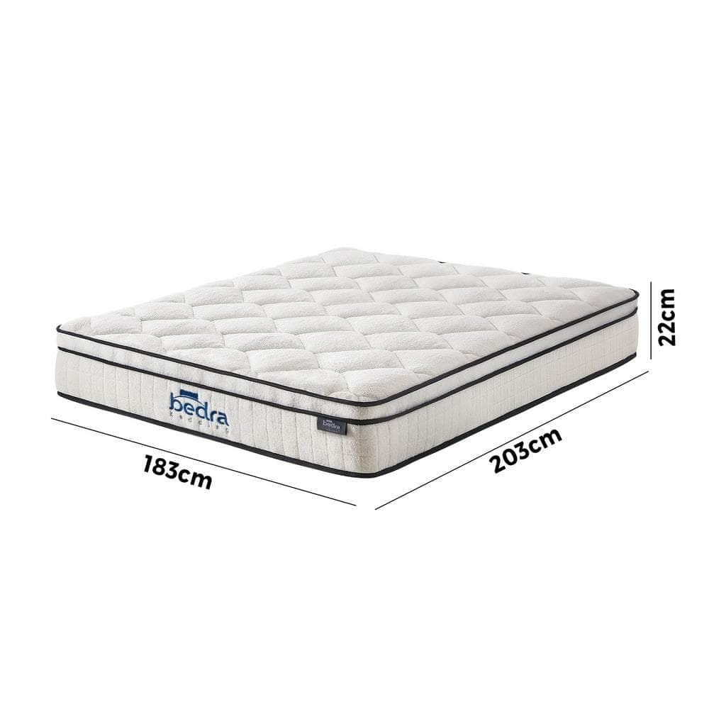 Simple Deals Boucle Mattress Memory Foam Pocket Spring Euro Top