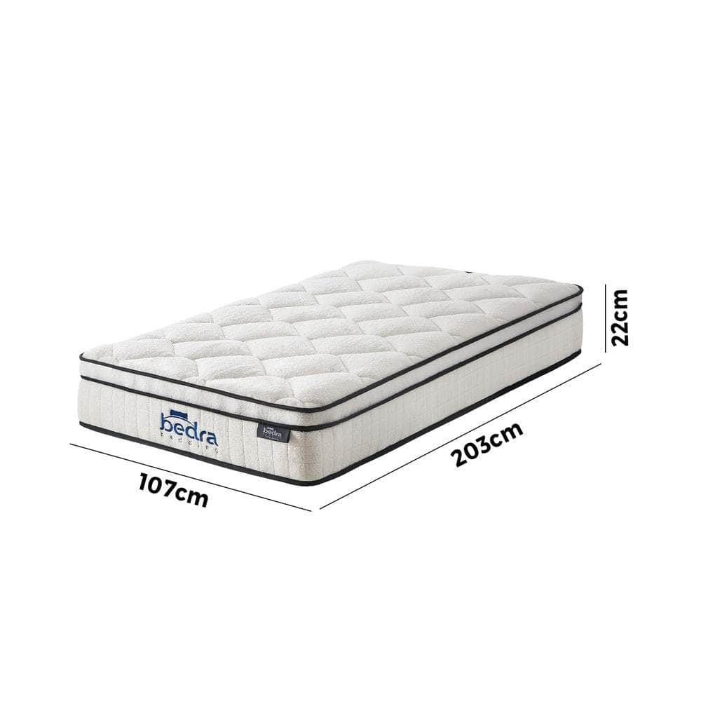 Simple Deals Boucle Mattress Memory Foam Pocket Spring Euro Top