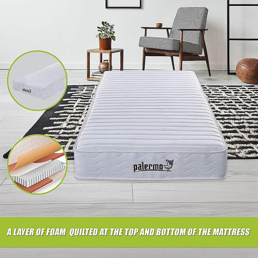 Simple Deals Contour 20cm Encased Coil King Single Mattress CertiPUR-US Certified Foam