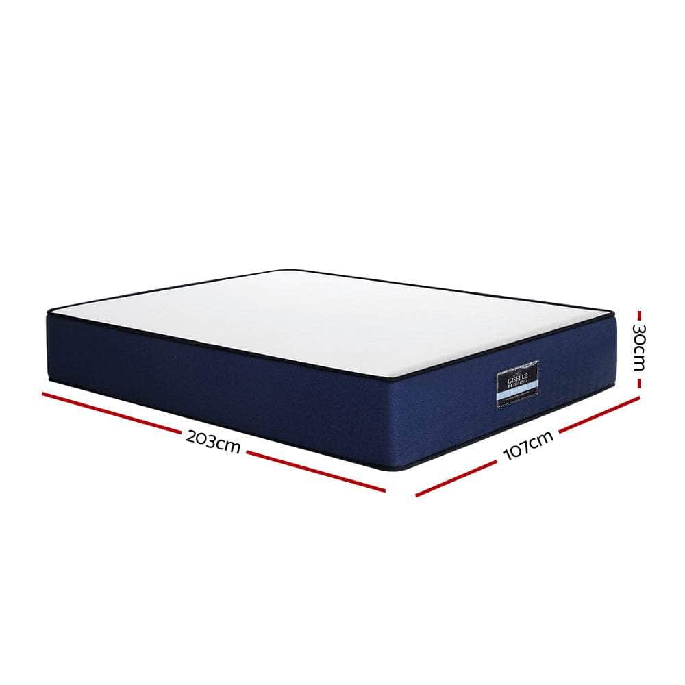 Simple Deals Ks Mattress Pocket Spring 7-Zone Latex Foam Layer Bed Mattresses