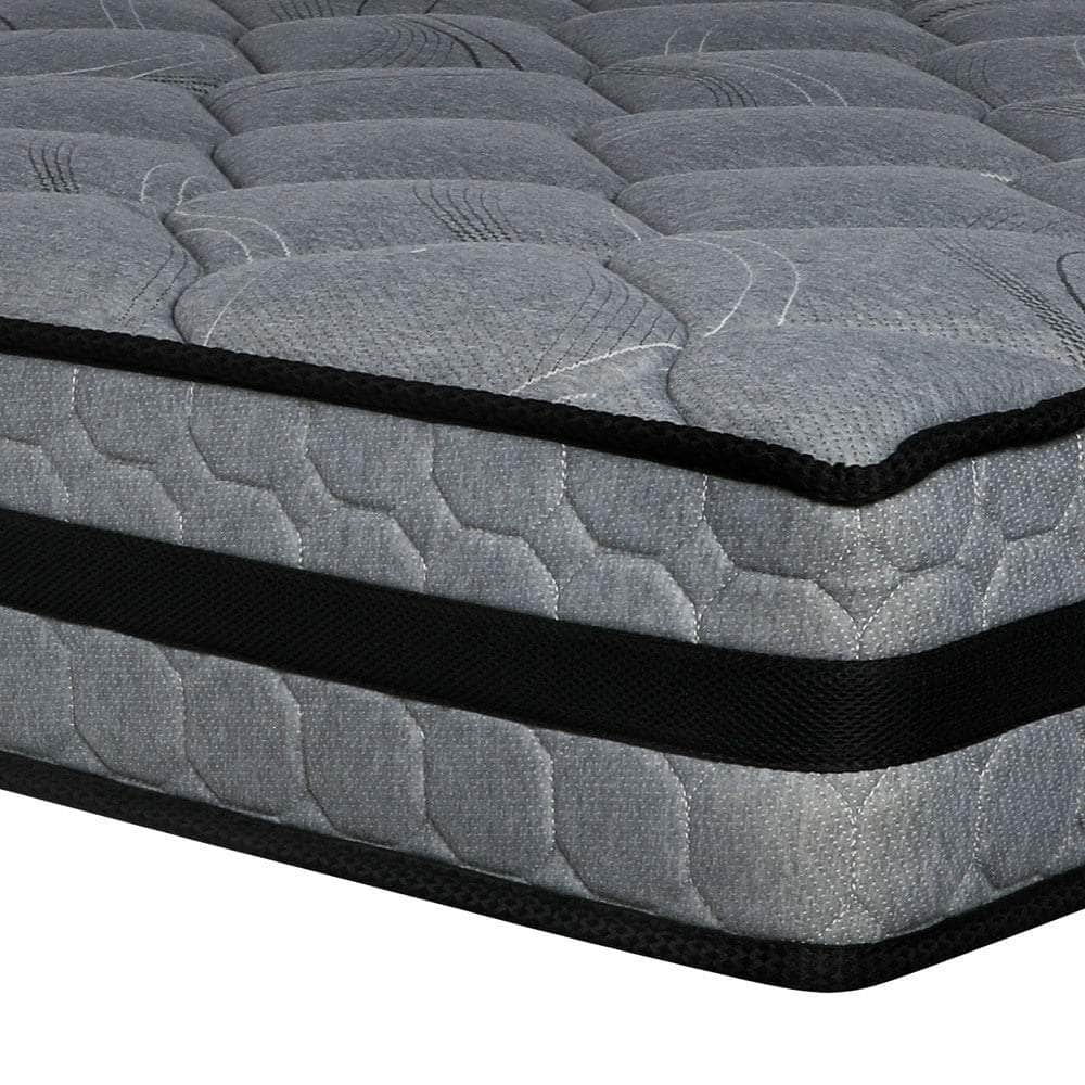 Simple Deals Mattress Bed Mattress 3D Mesh Fabric Firm Foam Spring 22cm 7 zone D/Q/KS/S