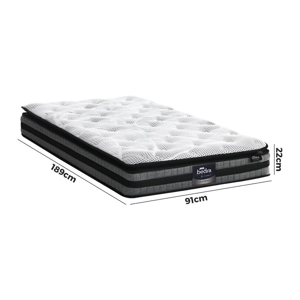 Simple Deals Mattress Cool Gel Foam Bonnell Spring Pillow Top 22cm