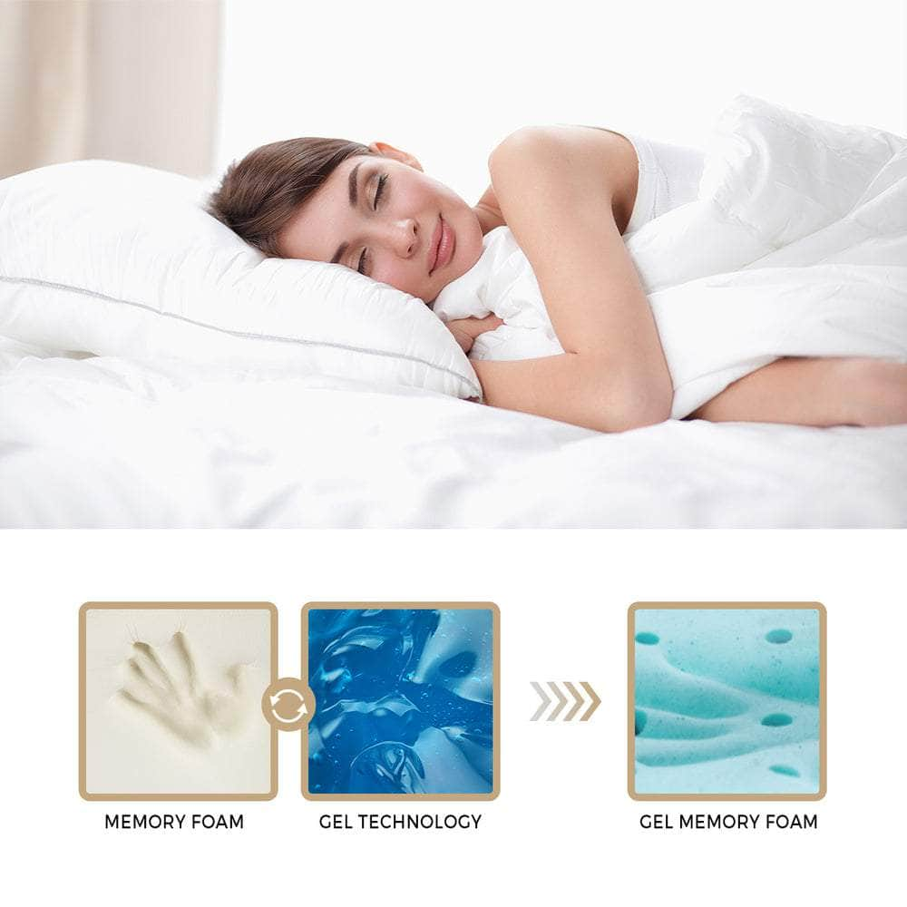 Simple Deals Mattress Cool Gel Foam Euro Top Pocket Spring 22cm