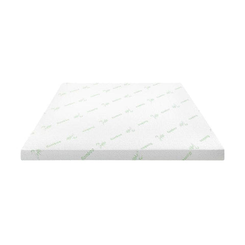 Simple Deals Memory Foam Mattress Topper Queen Bed Cool Gel Bamboo Cover Underlay 5CM