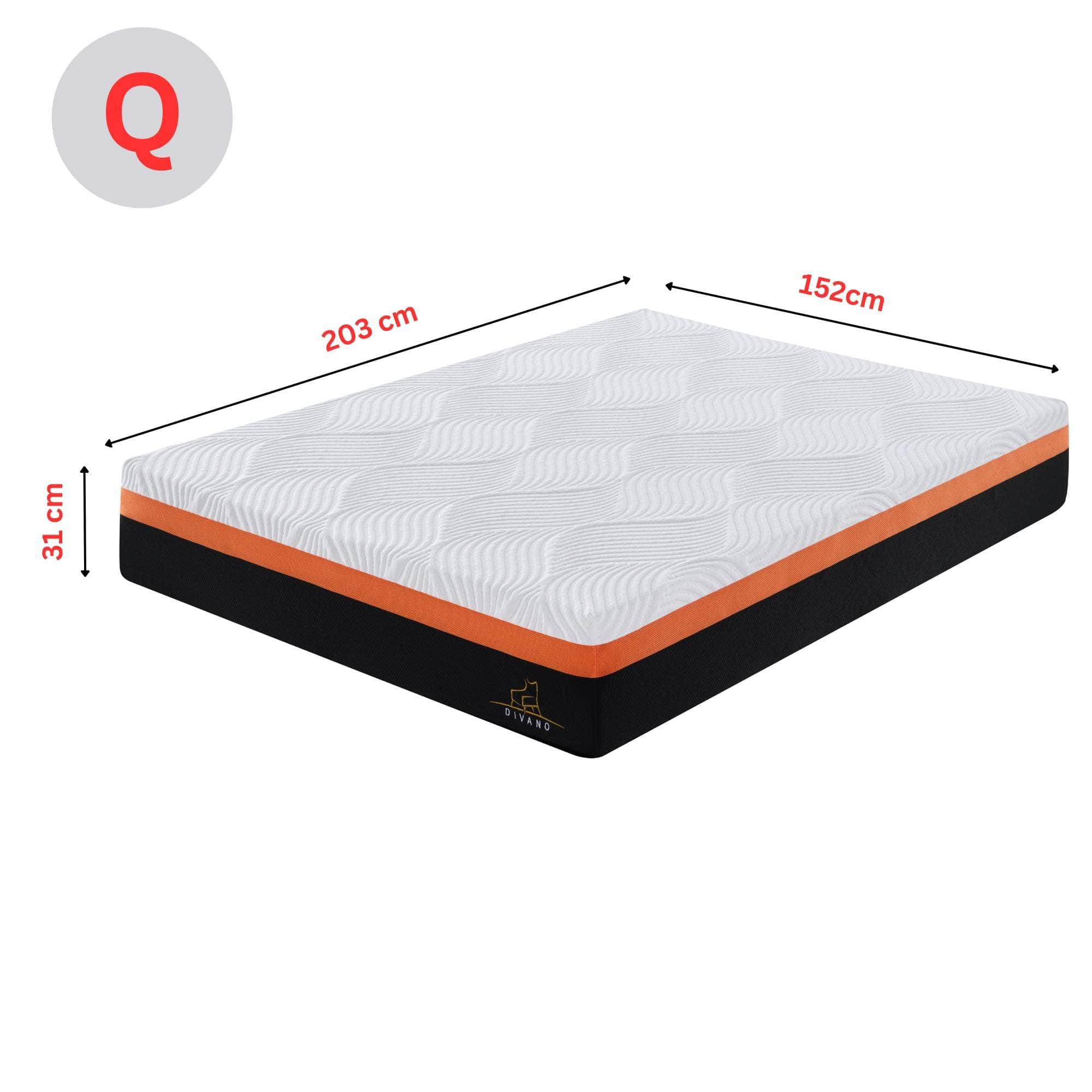 Simple Deals Memory Foam Medium-Firm Feel 31Cm Mattress