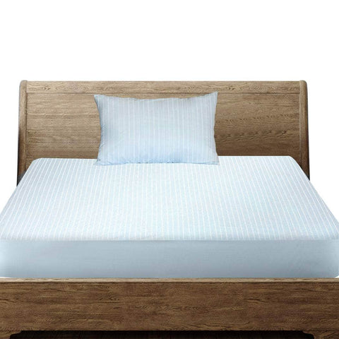 Single Mattress Protector Pillowcases Single Blue