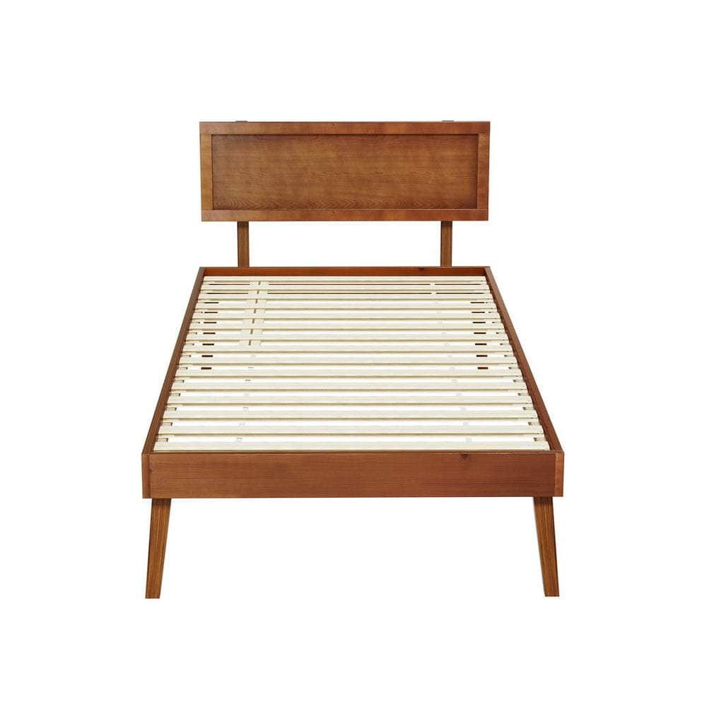 Single Size Wooden Bed Frame - Splay