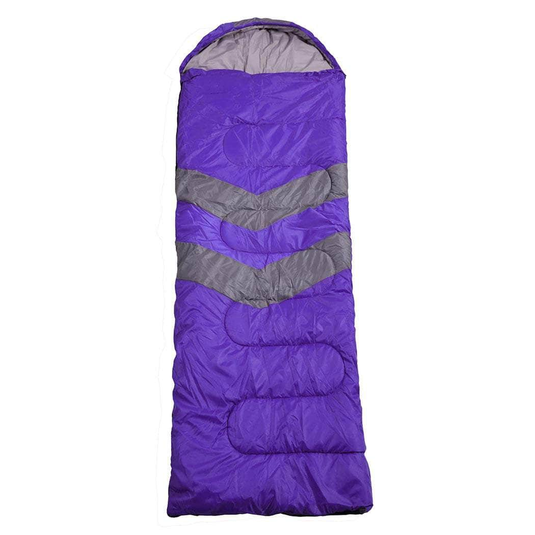 Single Sleeping Bag Bags Outdoor Purple