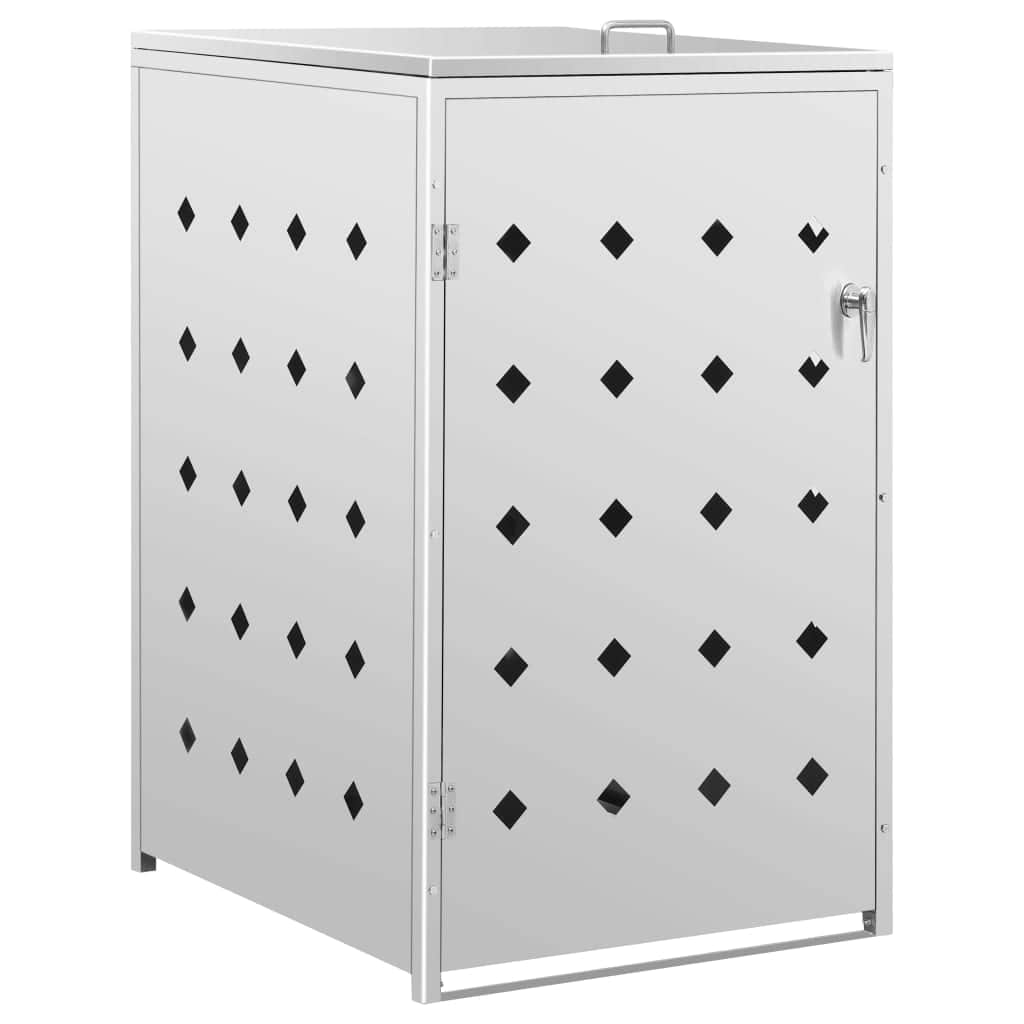 Single Wheelie Bin Shed 240 L Stainless Steel