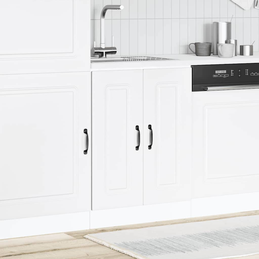 Sink Base Cabinet Kalmar White - Engineered Wood