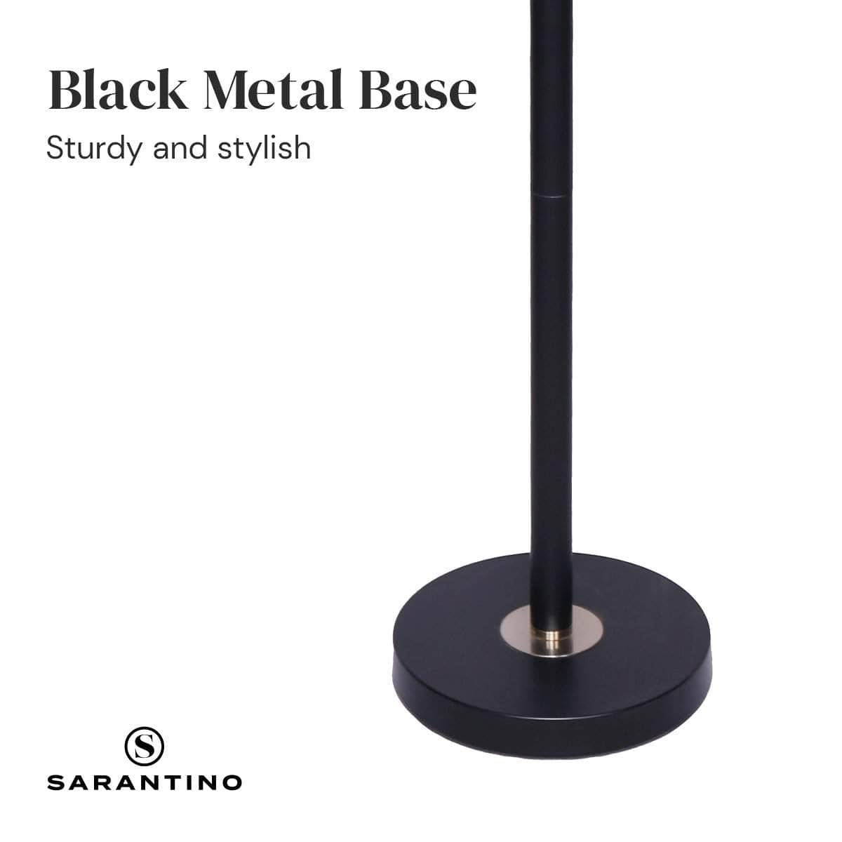 Sleek and Stylish: Black Metal Task Floor Lamp