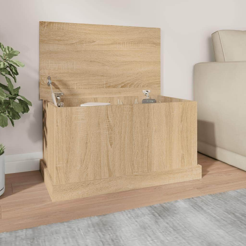 Sleek and Stylish: Engineered Wood Storage Box in White Finish