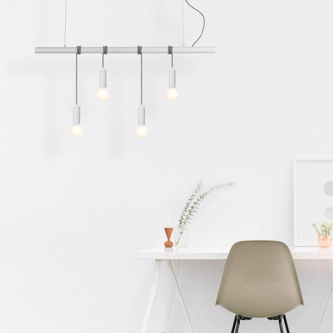 Sleek Bikkel 4-Light Pendant Light - White