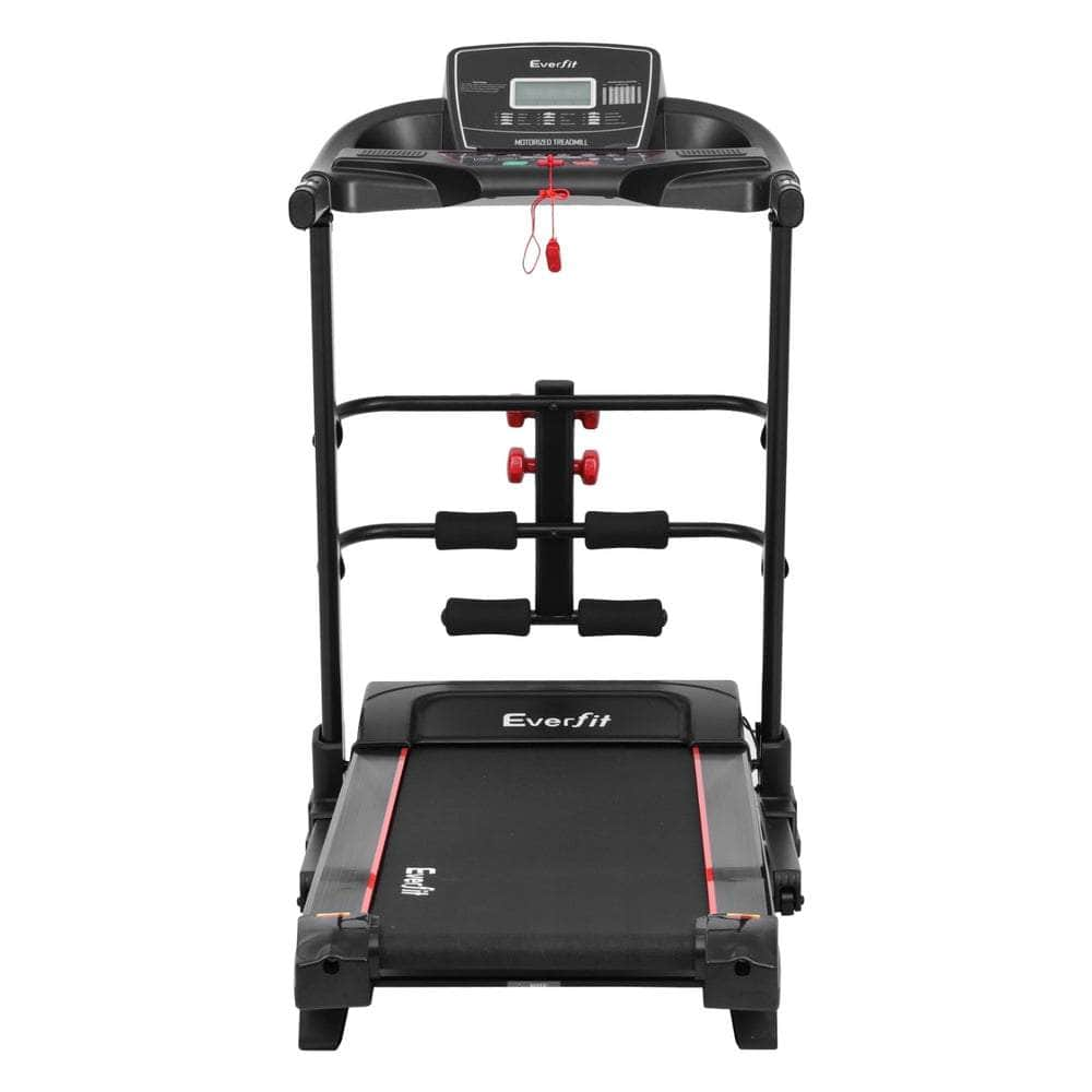 Sleek Electric Treadmill with Sit-Up Bar