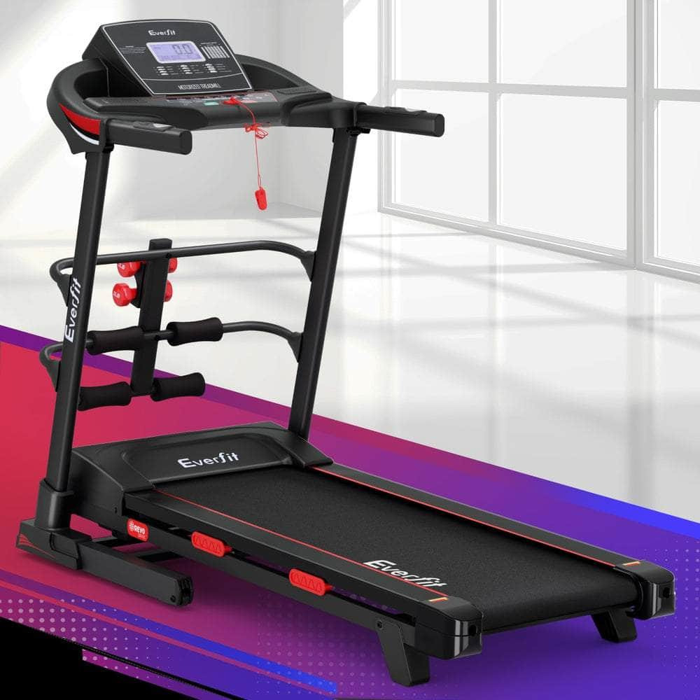 Sleek Electric Treadmill with Sit-Up Bar