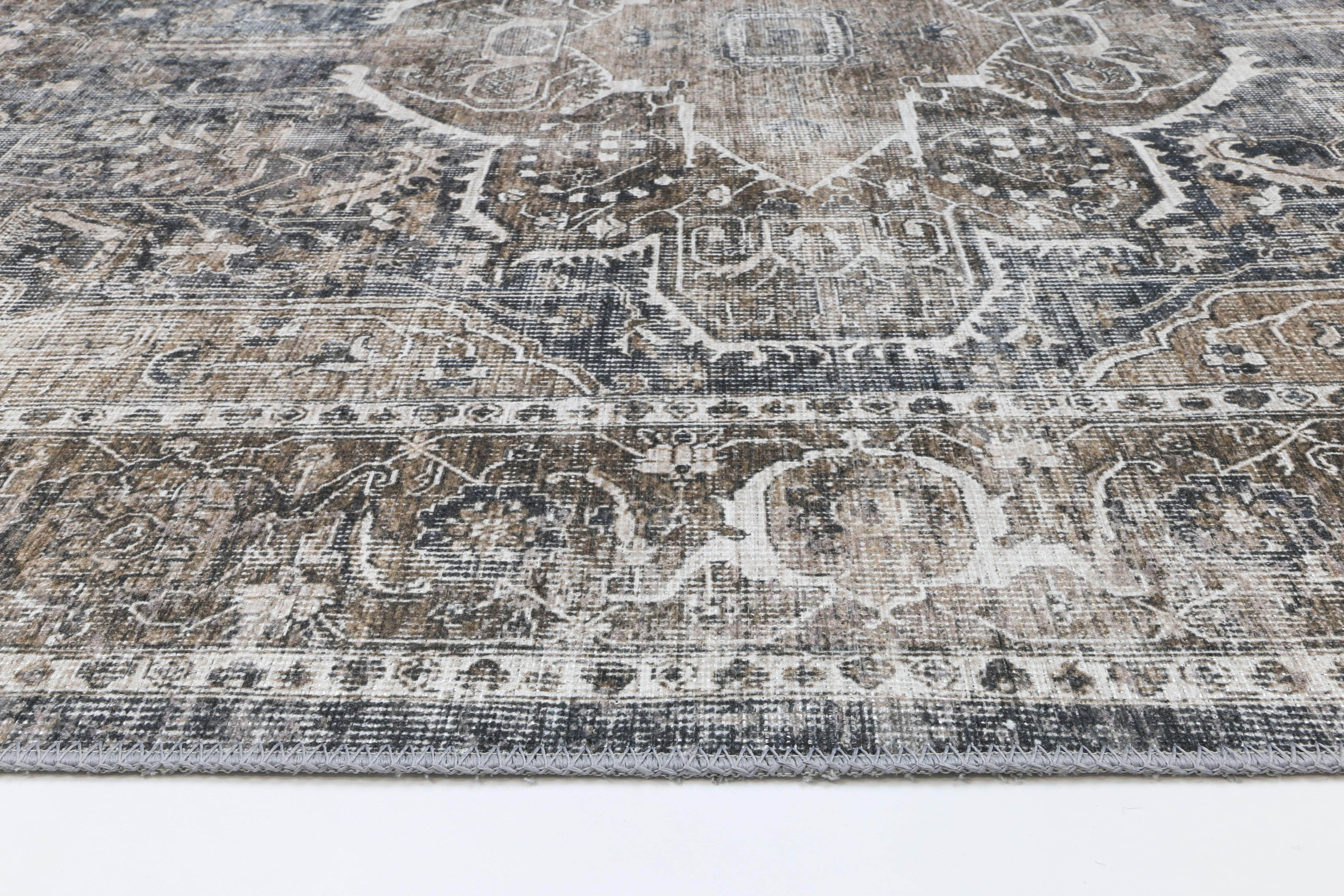 Sleek Kendra Ash Vintage Rug - 80x500