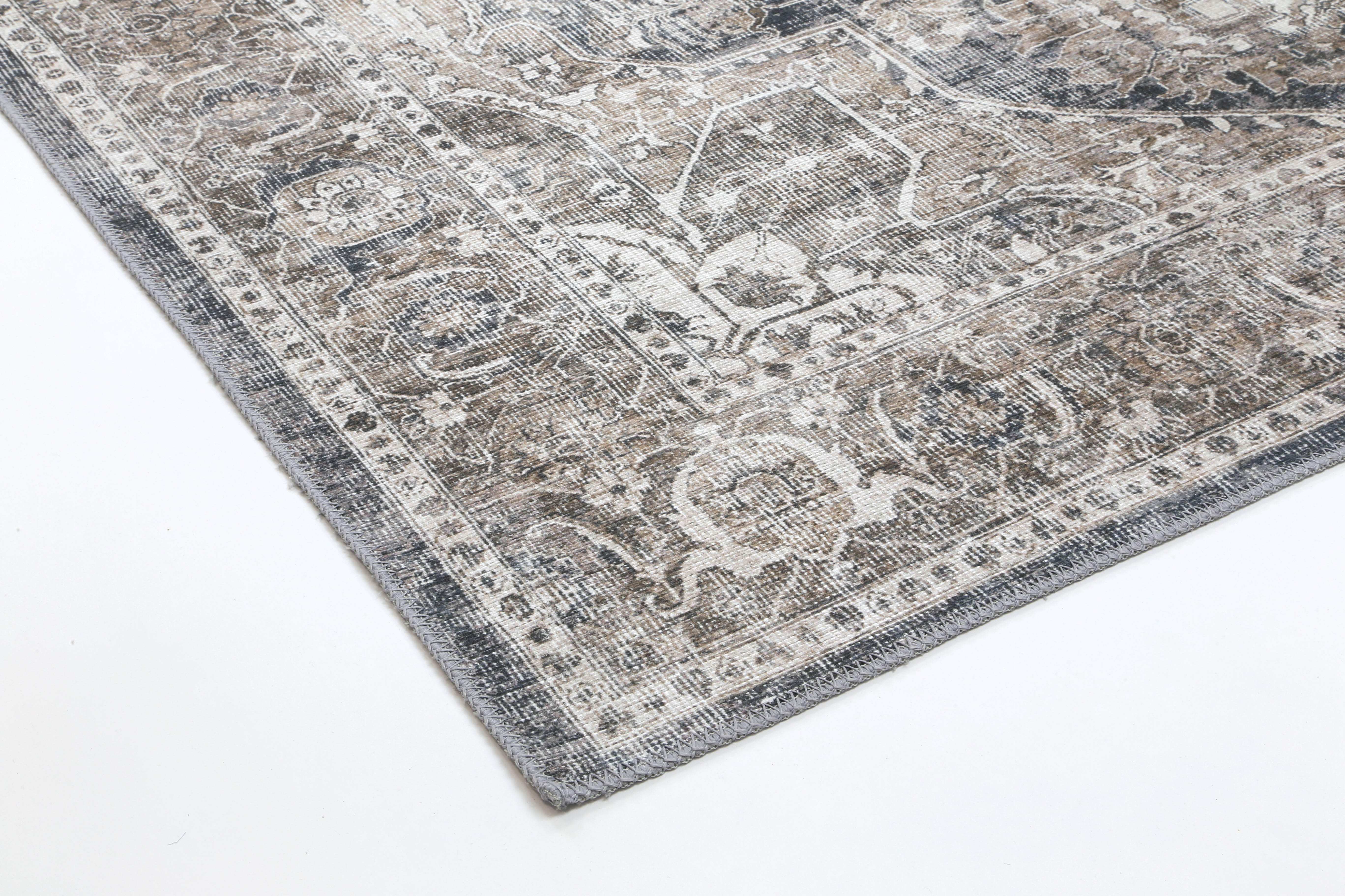 Sleek Kendra Ash Vintage Rug - 80x500