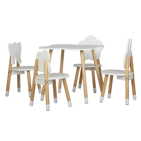 Sleek Kids Activity Table and Chairs Set - 5 Piece